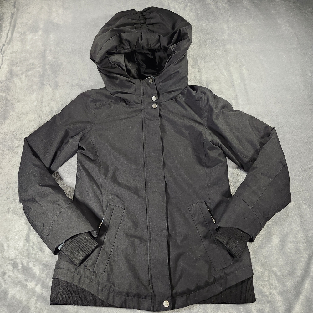 Firefly Aquabase Elite Jacket Black 5000mm Hood Womens Medium